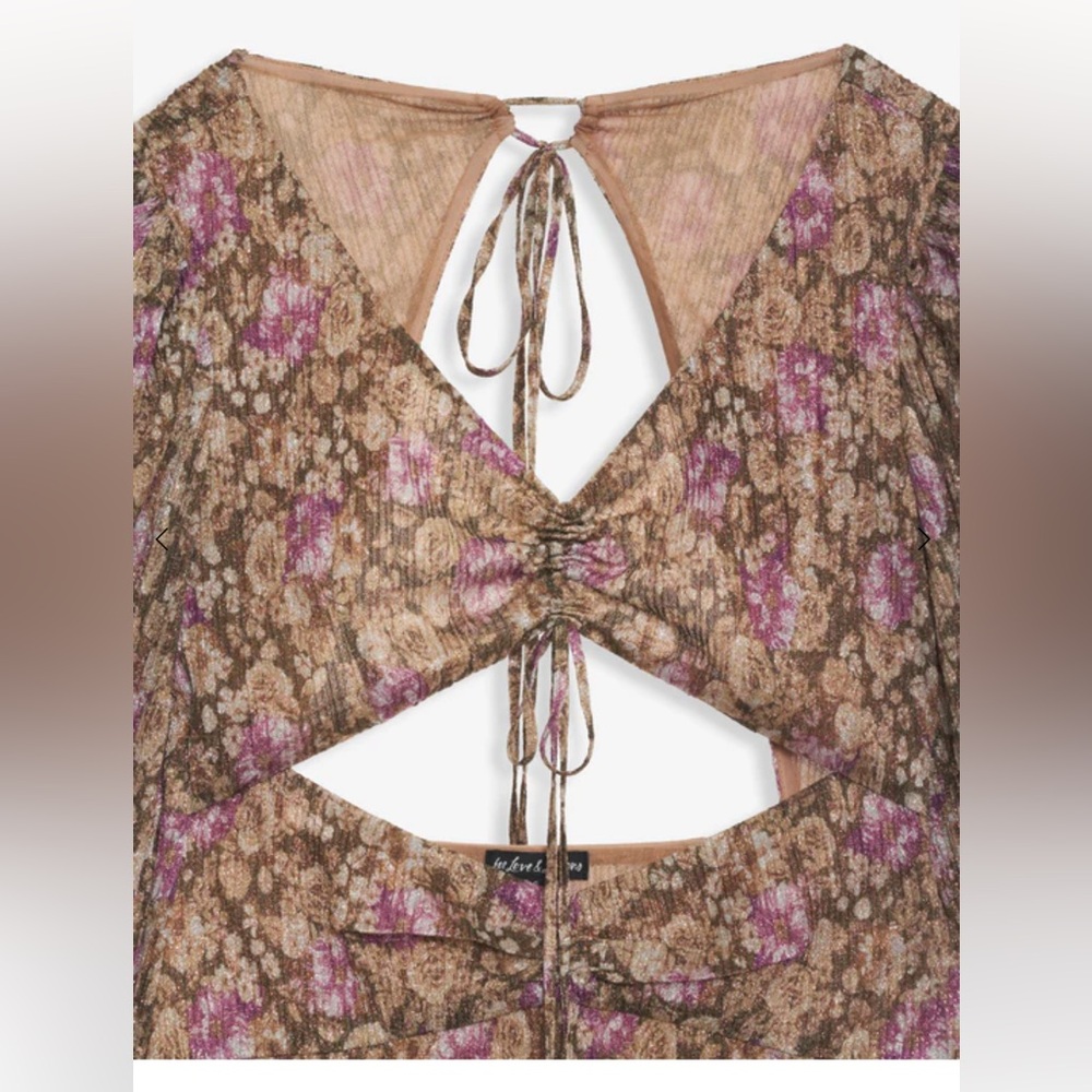 For Love & Lemons Women's Brown and Purple Dress XS - Picture 4 of 4